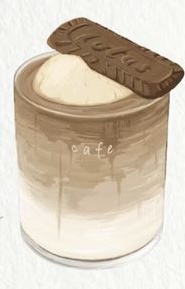 Iced Biscoff Latte latte from Melu’s Cafe