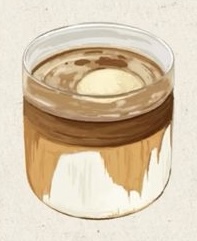 Iced Caramel Latte latte from Melu’s Cafe